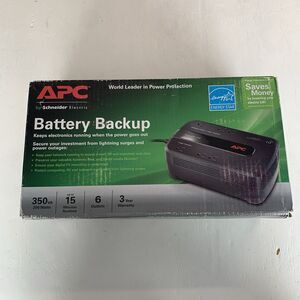 APC Back-UPS 650 Battery Backup and Surge Protector Black  NEW